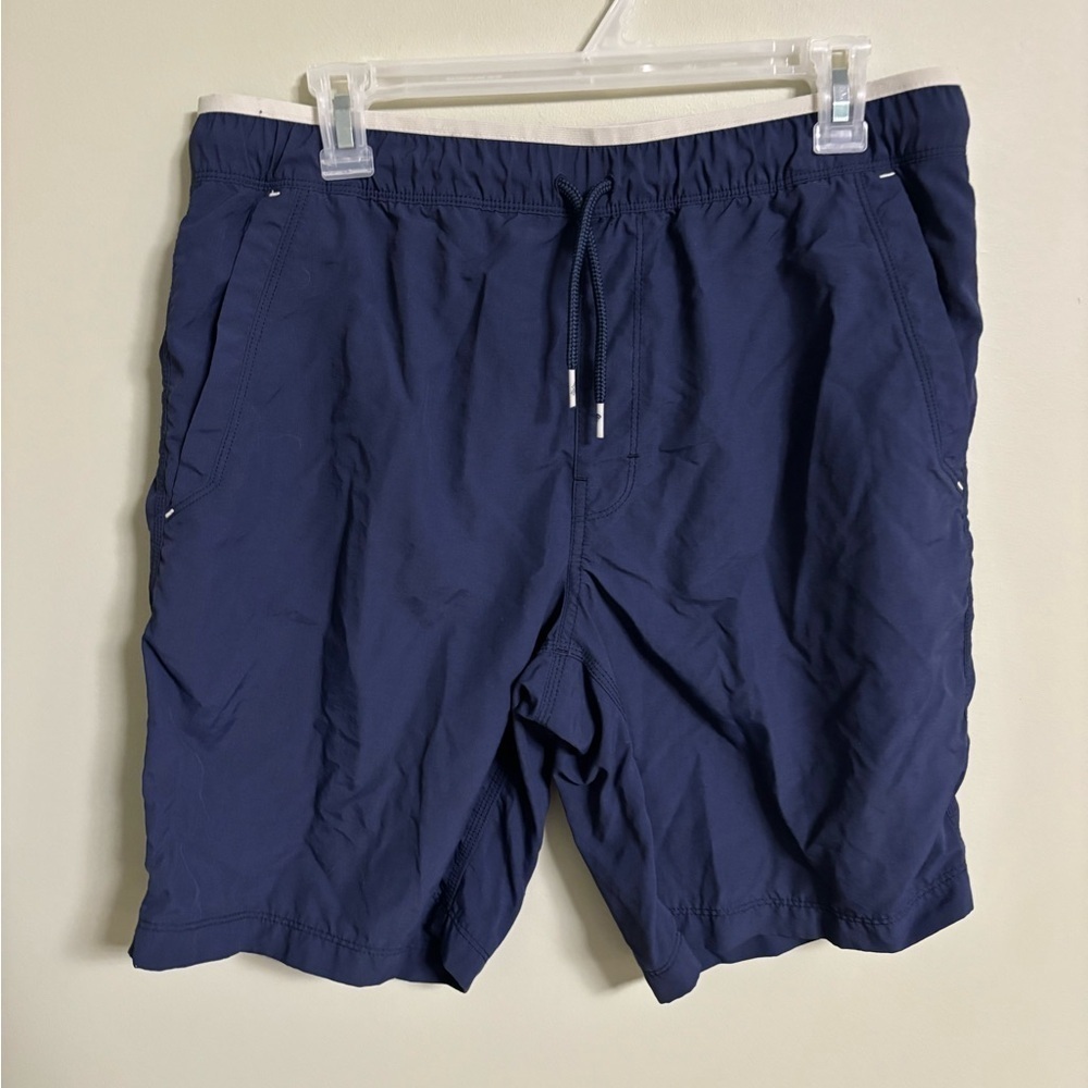 The North Face Men's 100% Nylon Baggies Athletic Shorts Navy Blue Size Medium